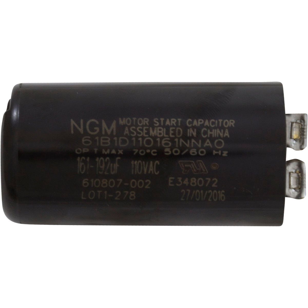 Motor, Century, 1.0hp, 115v/230v, 1-Speed, 48Y Frame : USQ1102