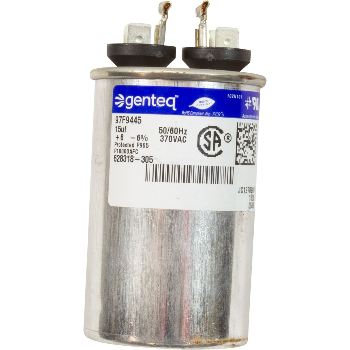 Motor, Century, 3/4hp, 115v/230v, 1-Spd, 48Y, SQFL, Up Rate : UQC1072V1