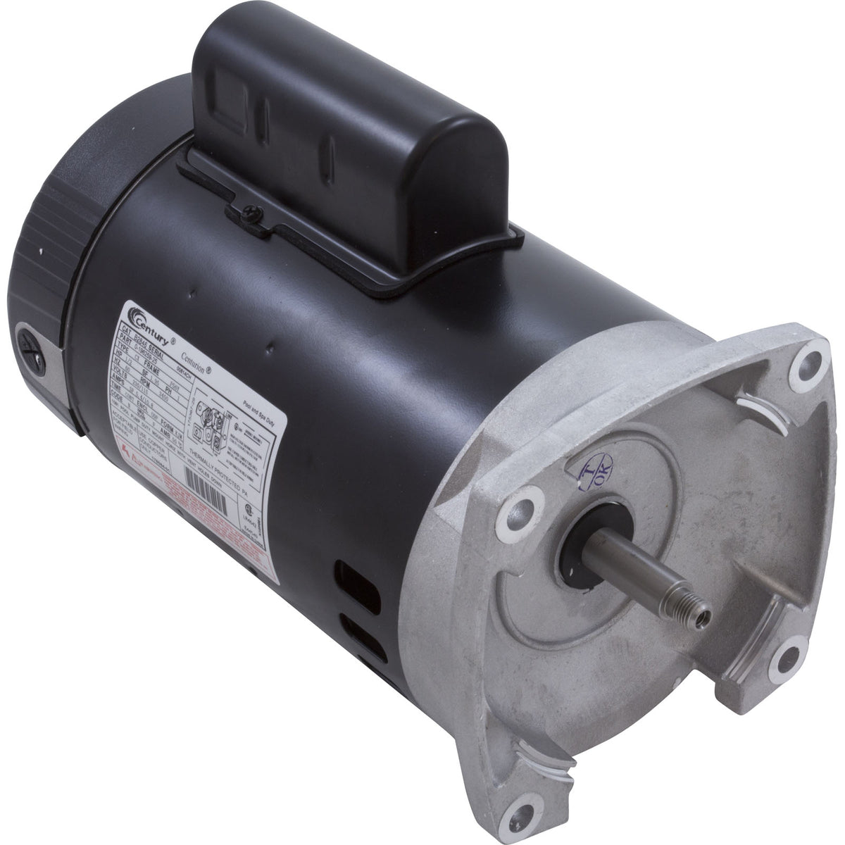 Motor, Century, 0.5hp, 115v/230v, 1-Spd, 56Yfr, SQFL : B2846