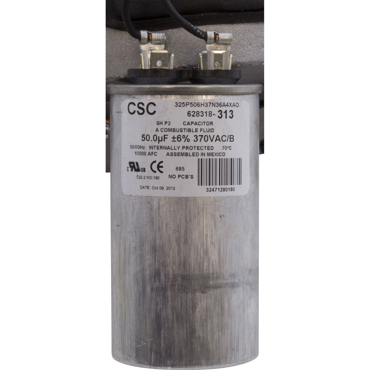 Motor, Century, 0.5hp, 115v/230v, 1-Spd, 56Yfr, SQFL, EE : B845