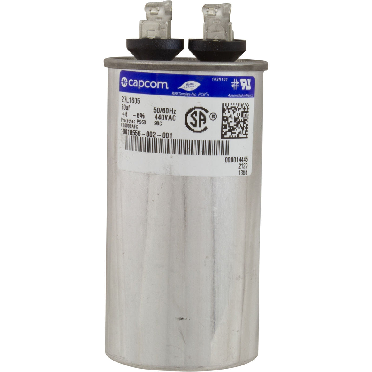 Motor, Century, 1.0hp, 115v/230v, 1-Speed, 56Yfr, SQFL : B2848V1