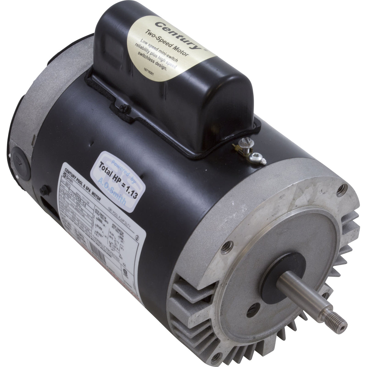 Motor, Century, 0.75hp, 115v, 2-Spd, 56Jfr, C-Face Thd : B2973