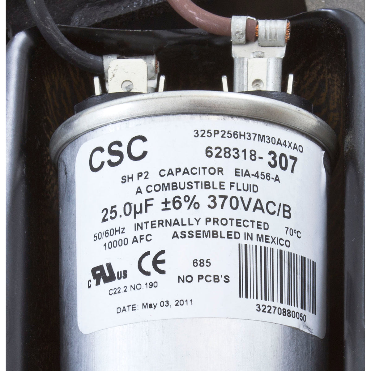 Motor, Century, 1.0hp, 230v, 2-Spd, 56Jfr, C-Face Thd : B2975