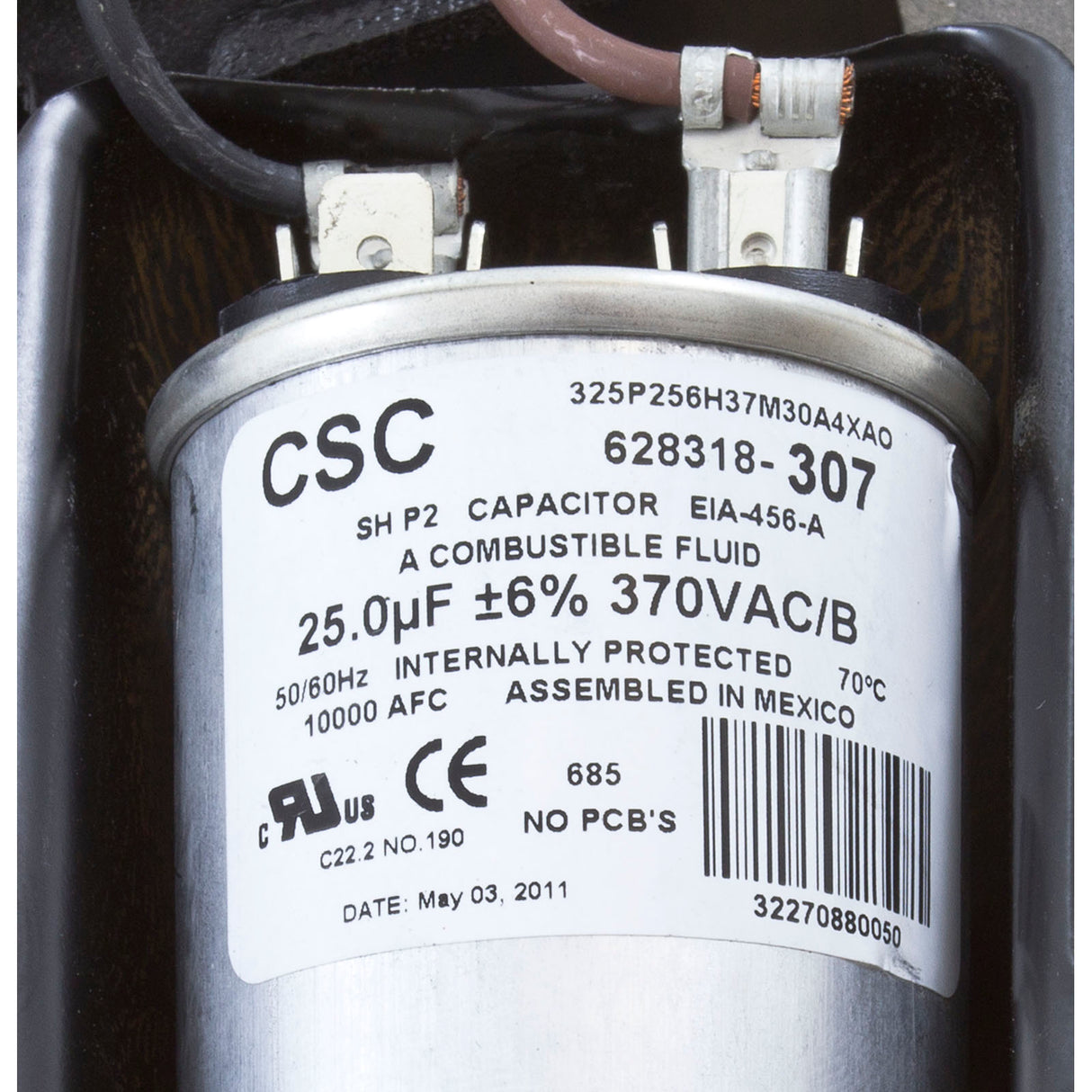 Motor, Century, 1.0hp, 230v, 2-Spd, 56Jfr, C-Face Thd : B2975