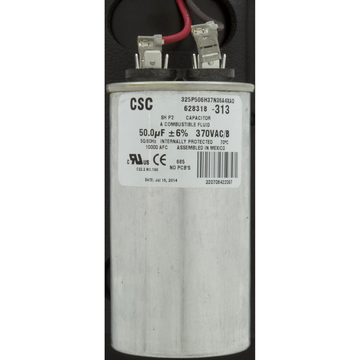 Motor, Century, 2.0hp, 208v-230v, 1-Spd, 56Jfr, C-Face Thd, EE : B809