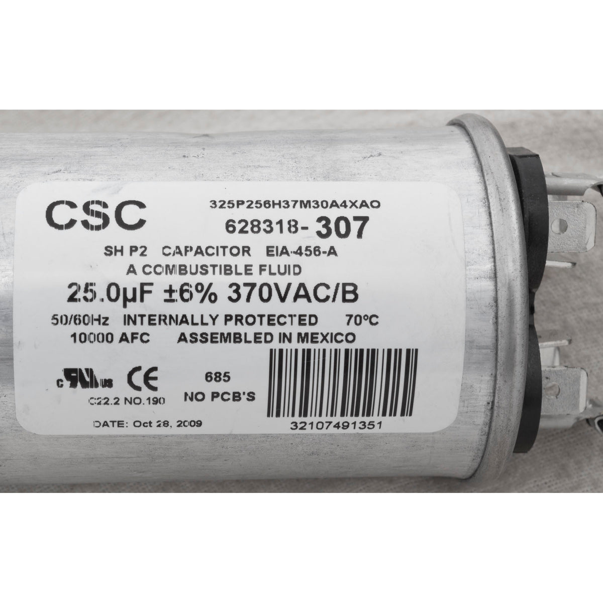 Motor, Century, 1.0hp, 115v/230v, 1-Spd, M56Cfr, C-Face Key : B122