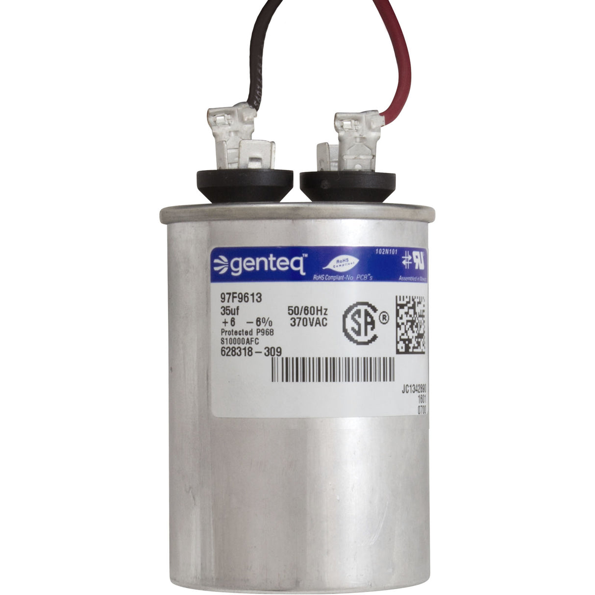 Motor, Century, 4.0hp, 208v-230v, 1-Spd, 56Yfr, C-Face, Thd : B116 - Century - 786674011800 - PartsForSpas.com