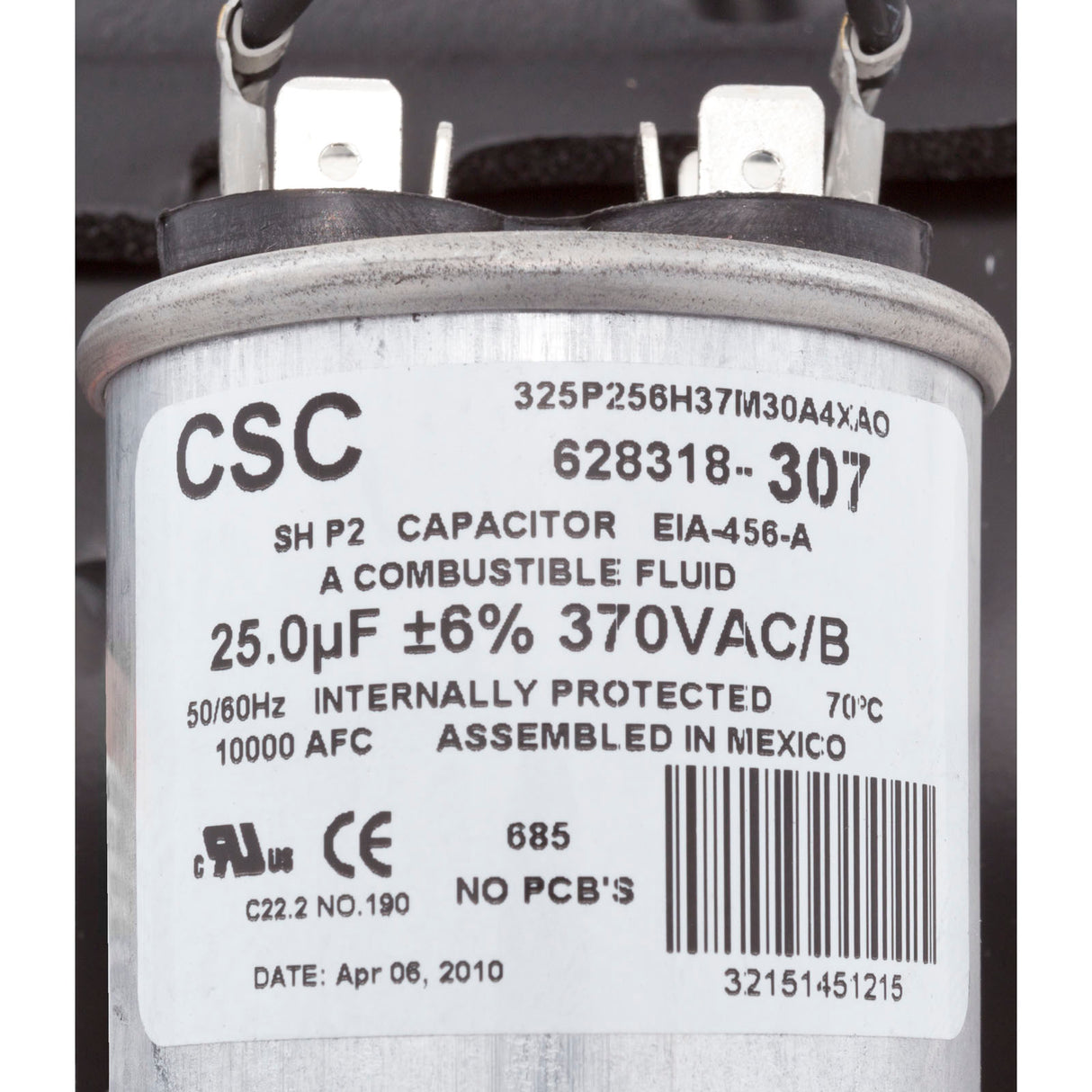 Motor, Century, 1.0hp, 115v/230v, 1-Spd, 56Jfr, C-Face Thd : B128