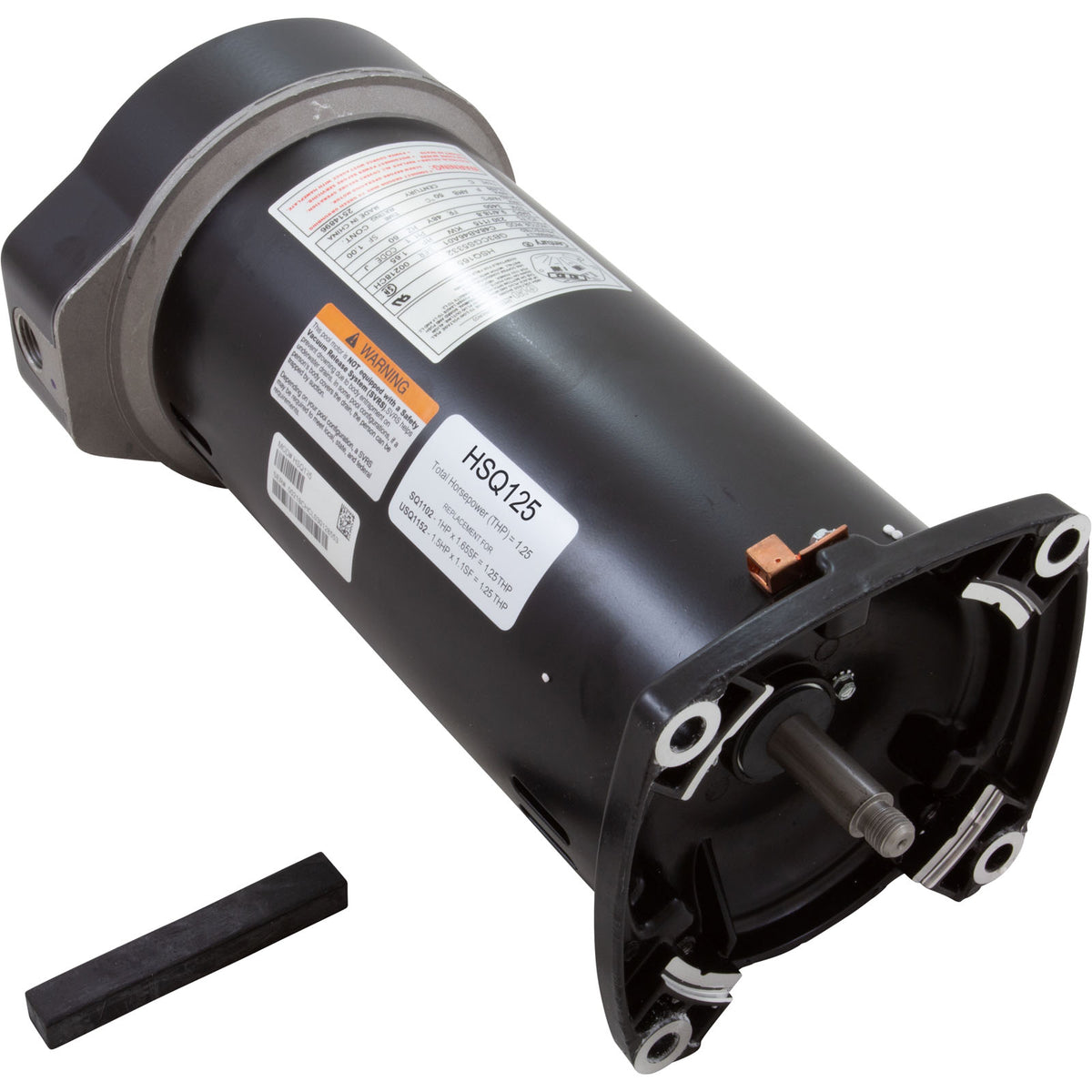 Motor, Century Cent PRO, 1.25hp, 115/230v, 1Spd, SQFL, 48Yfr, Thd : HSQ125