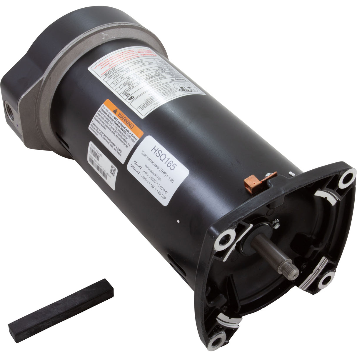 Motor, Century Cent PRO, 1.65hp, 115/230v, 1Spd, SQFL, 48Yfr, Thd : HSQ165