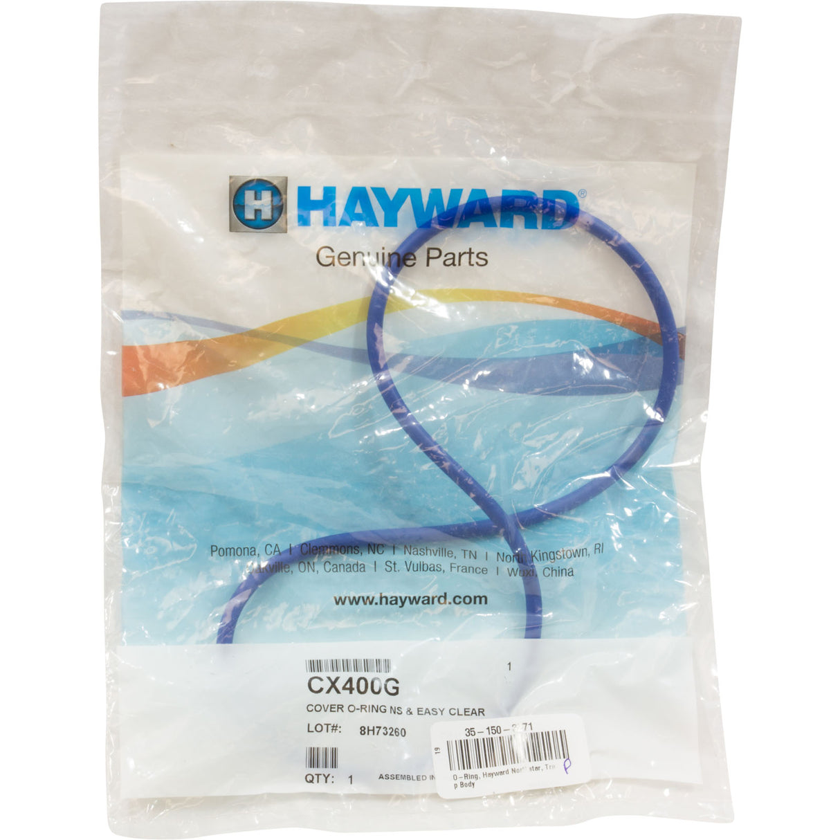 O-Ring, Hayward EasyClear, Filter Cover : CX400G