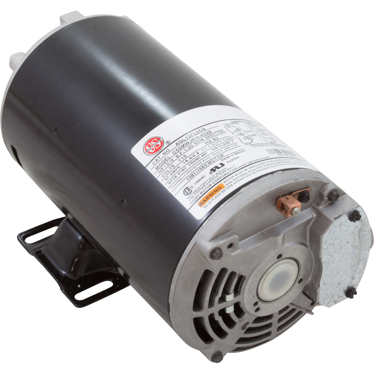 Motor, US Motor, 1.5 Horsepower, ThruBolt, 2-Speed, 115v, 48Y : AGL15FL2CS