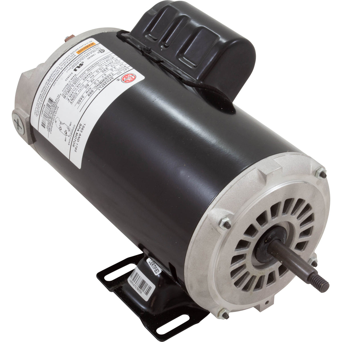 Motor, Nidec/US Motor, 2.5hp, 230v, 1-Speed, 48Y Frame : SPH25FL1