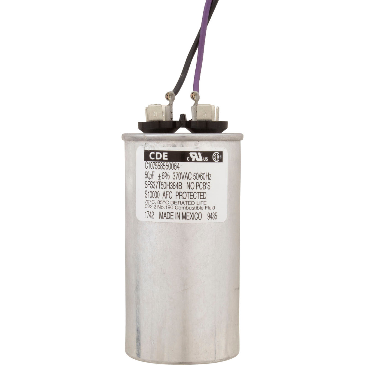Motor, Nidec/USMtr, 0.5hp, 115/230v, 1Spd, 56Jfr, CFace, Thd, Full : ASB657