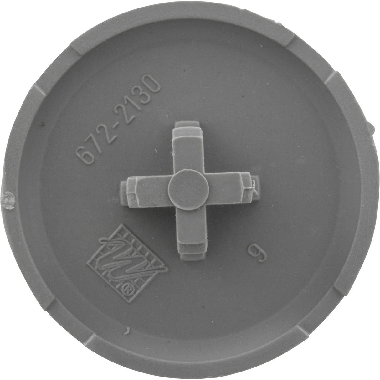 Air Injector Cap, WW, Low Profile, 1-3/4"fd, Gray : 672-2137