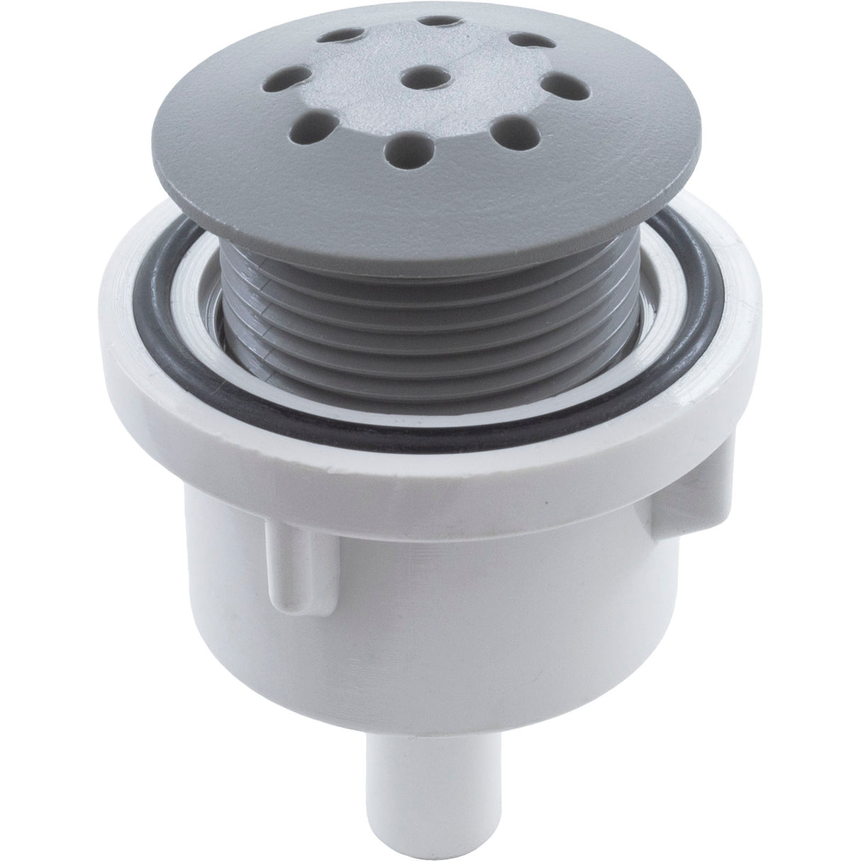 Air Injector, WW, Top Flo, 3/8"b, Straight Body, Gray : 670-2297