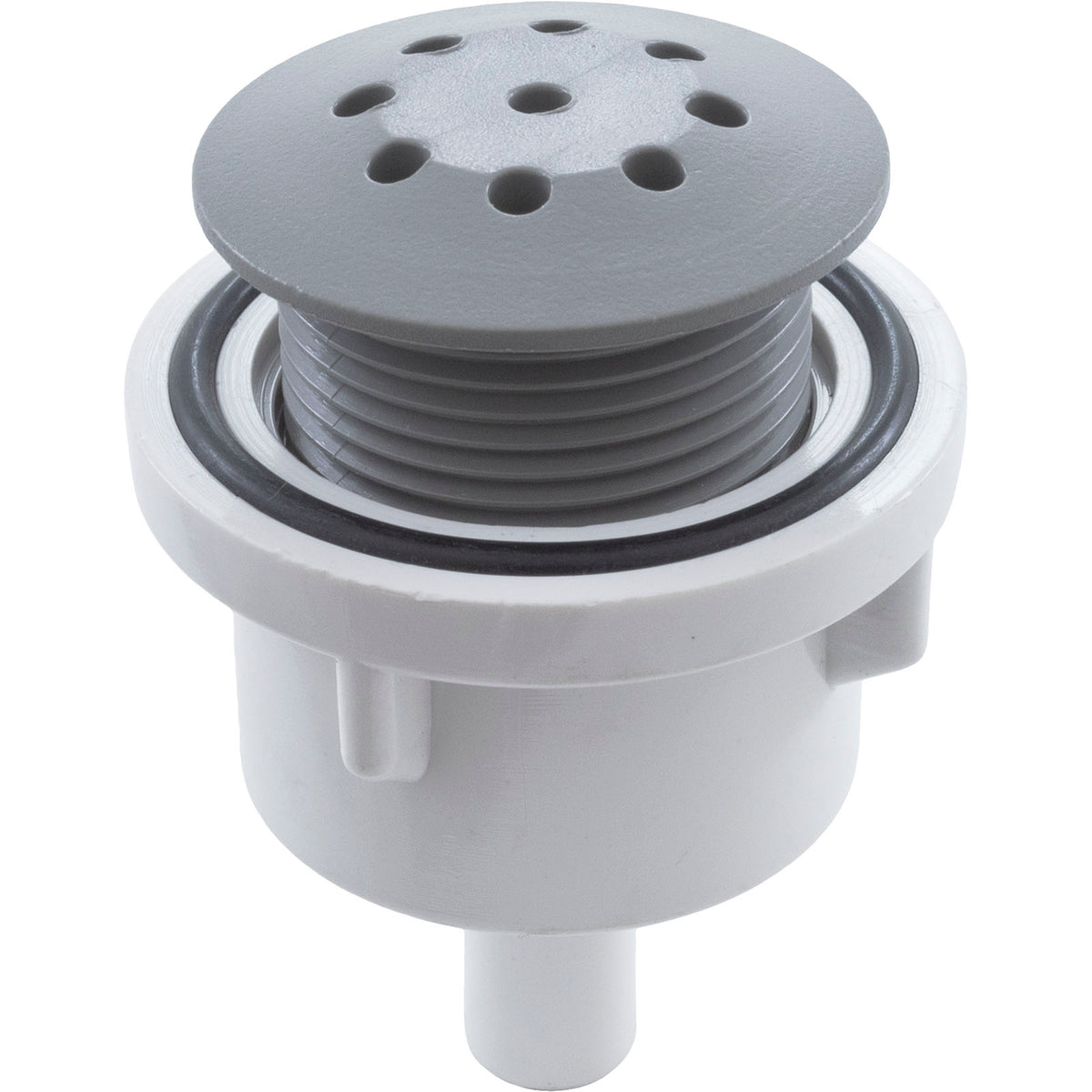 Air Injector, WW, Top Flo, 3/8"b, Straight Body, Gray : 670-2297