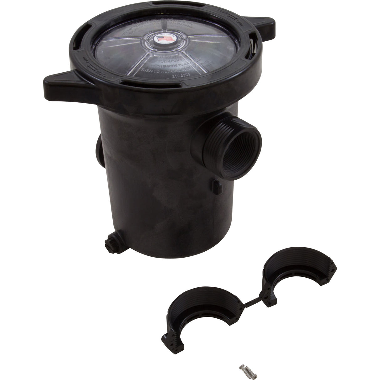 Trap Assy, WW, 6", 2"Union x 1-1/2"mbt/fpt, New Version 2pc lid : 310-6500 - Waterway - 806105063687 - PartsForSpas.com