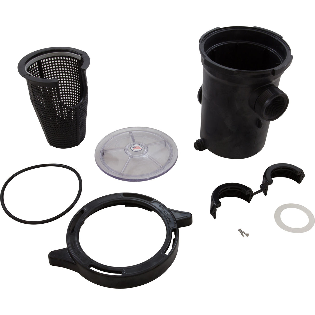 Trap Assy, WW, 6", 2"Union x 1-1/2"mbt/fpt, New Version 2pc lid : 310-6500 - Waterway - 806105063687 - PartsForSpas.com