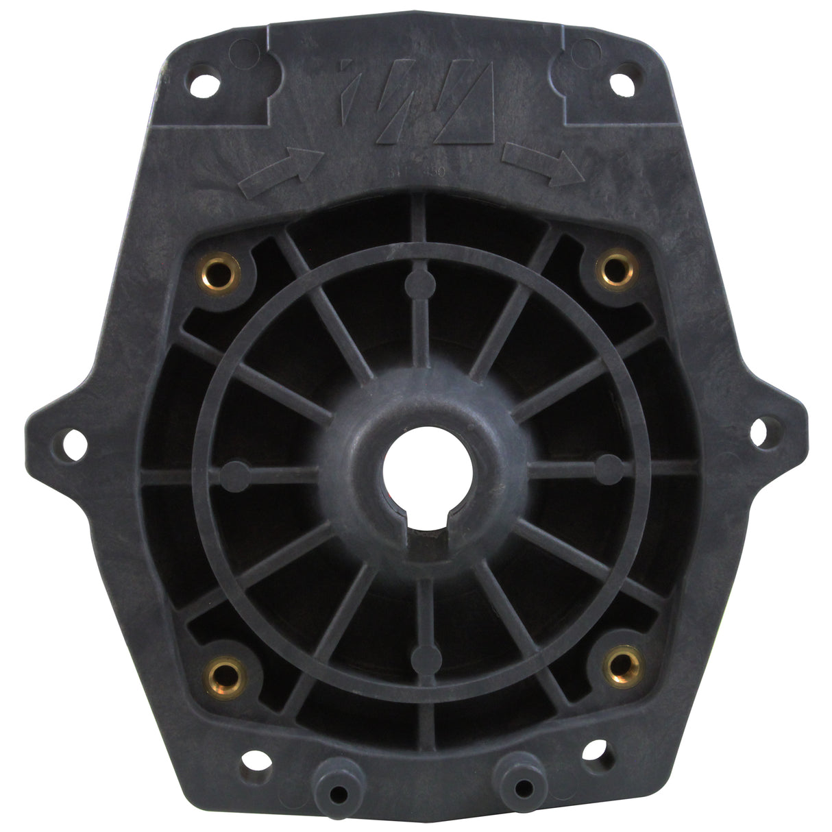 Faceplate, Waterway SVL/Champion, w/ Insert, Gray : 311-1457GI - Waterway - 80610564946 - PartsForSpas.com