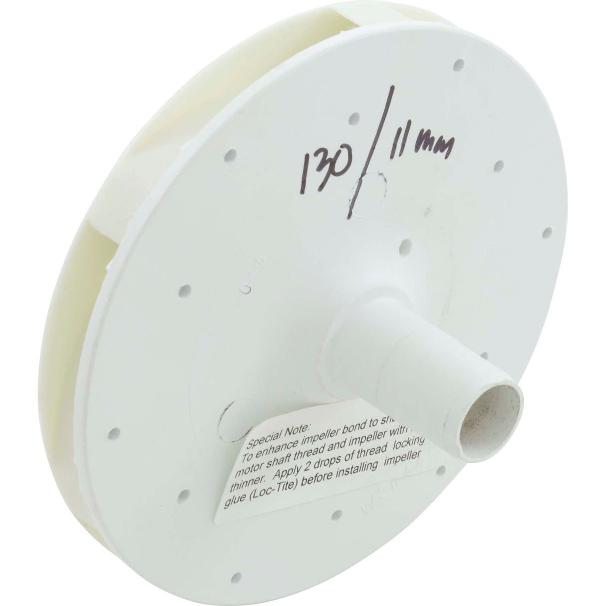 Impeller, Speck 433-VI, 3.0 Horsepower, 130/11mm : 2920829000 - Speck Pumps - 2920829000 - PartsForSpas.com