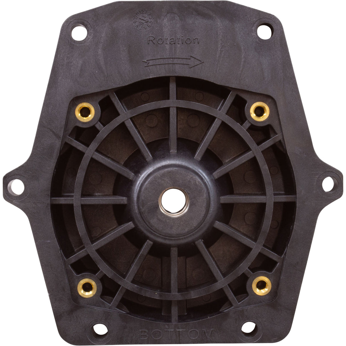 Seal Plate, Pentair Whisperflo, w/Gasket, Black : 350203