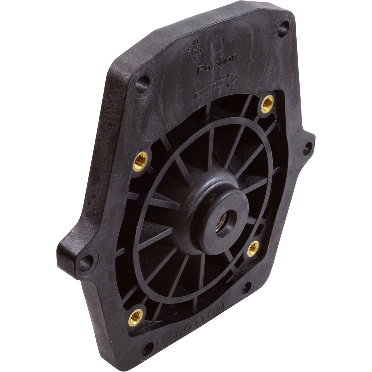 Seal Plate, Pentair Whisperflo, w/Gasket, Black : 350203 - Pentair - 788379788506 - PartsForSpas.com