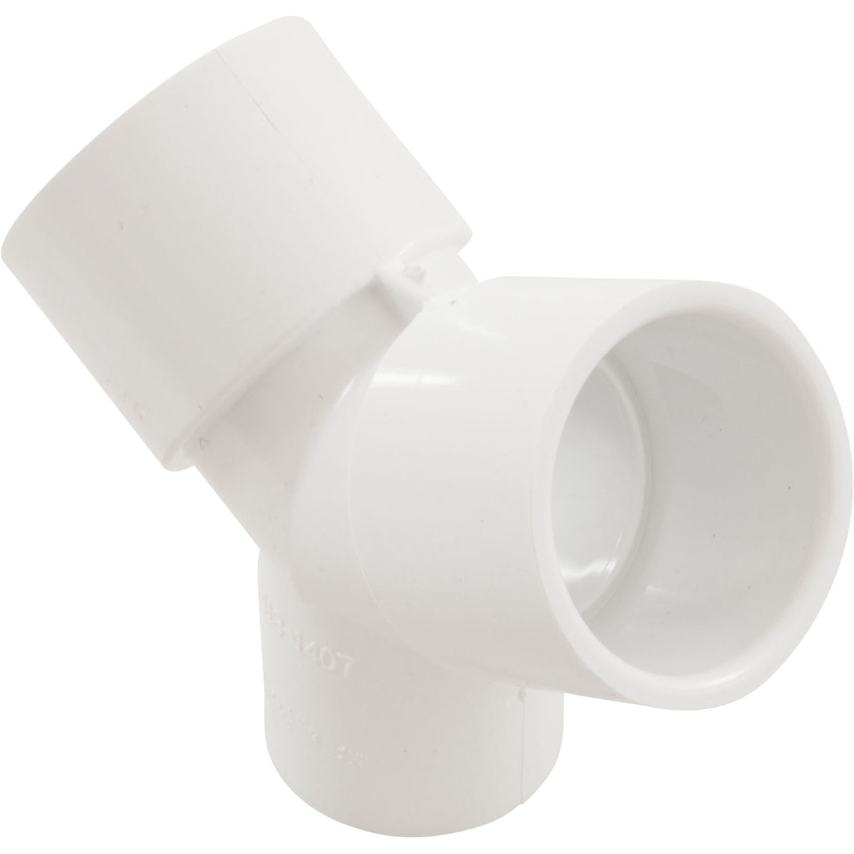 Bath 1"Sx1"Sx3/4"S 45O Wye Adapter : 413-1340 - Waterway Plastics - 413-1340 - PartsForSpas.com