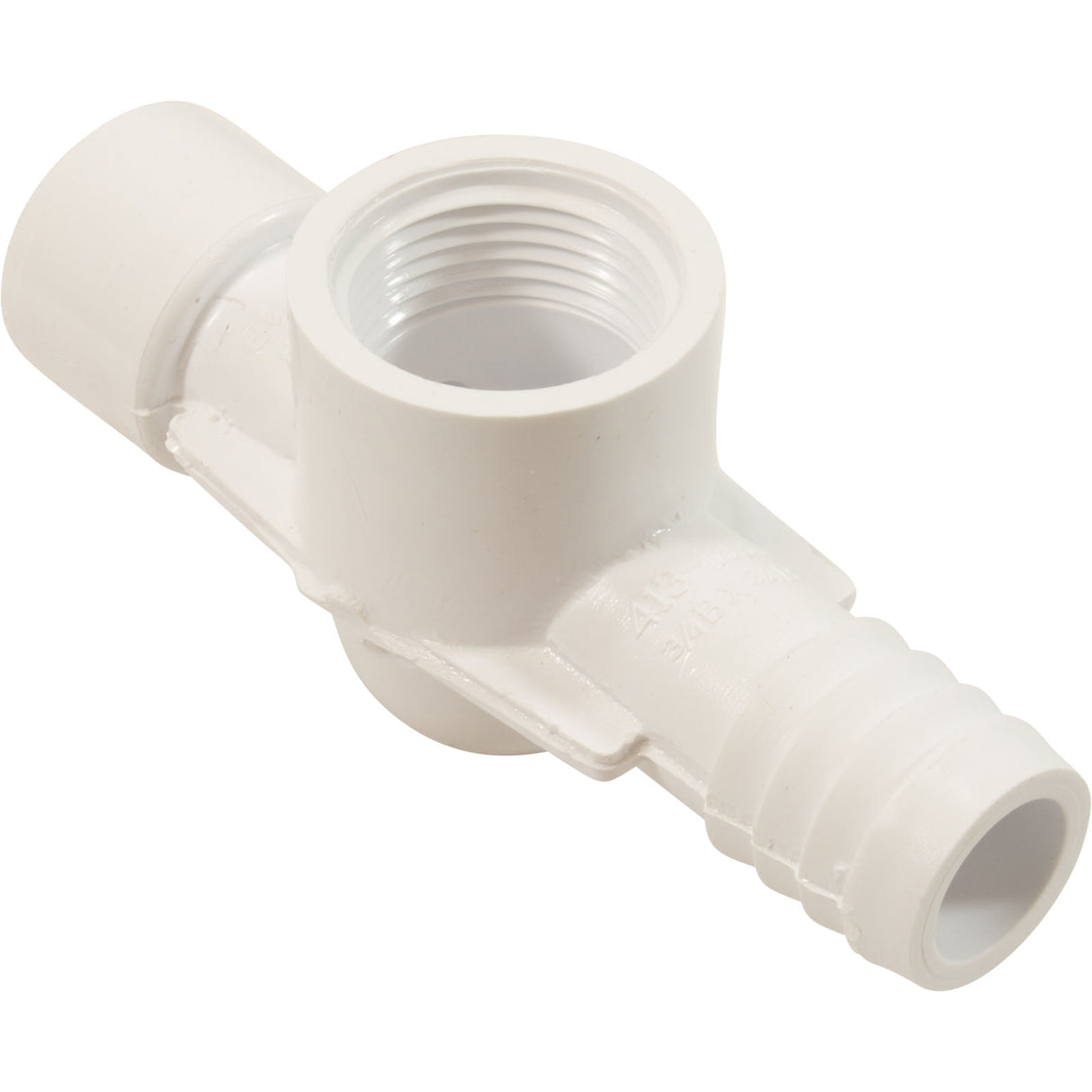 1/2"S X 3/4"B X 3/4"Fpt Tee Sensor - White : 413-1840 - Waterway Plastics - 8.06105E+11 - PartsForSpas.com