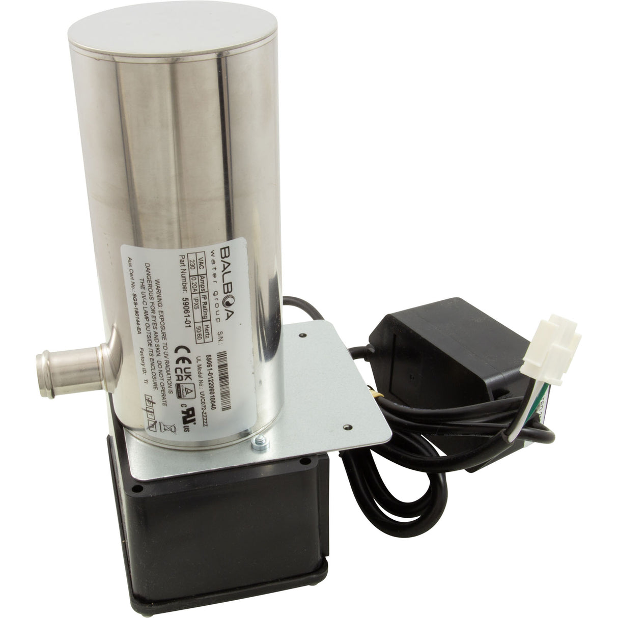 Sanitation System, BWG Wavetec254™, 230v, 7W, 3/4"b : 59061-01 - Balboa Water Group - 59061-01 - PartsForSpas.com