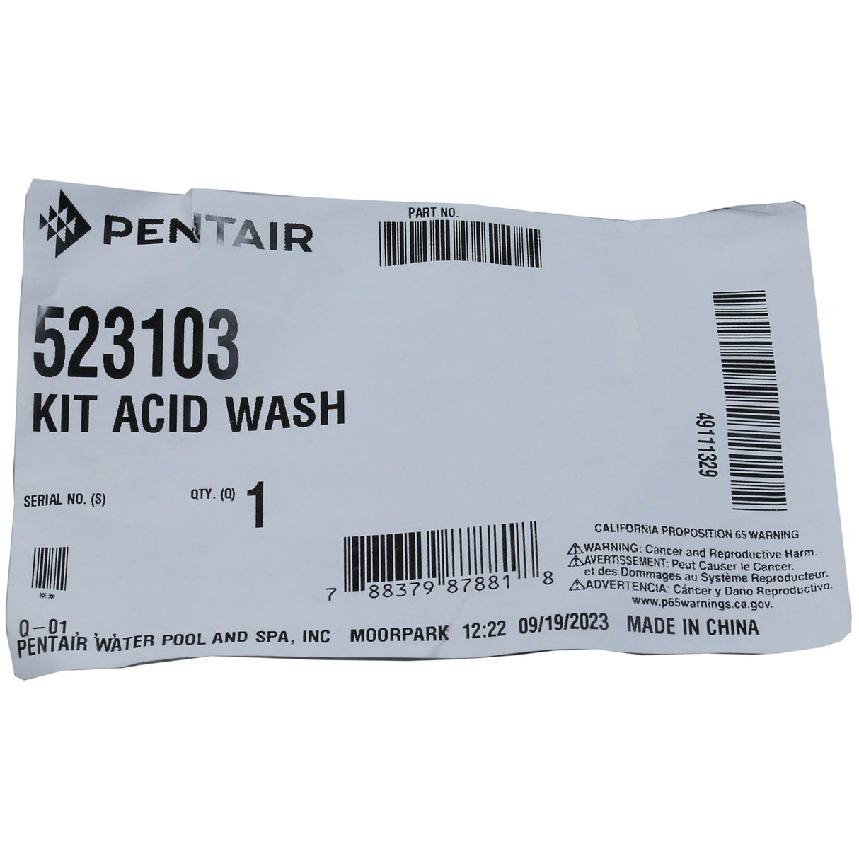 Acid Wash Cleaning Stand, Pentair iChlor : 523103 - Pentair - 788379878818 - PartsForSpas.com