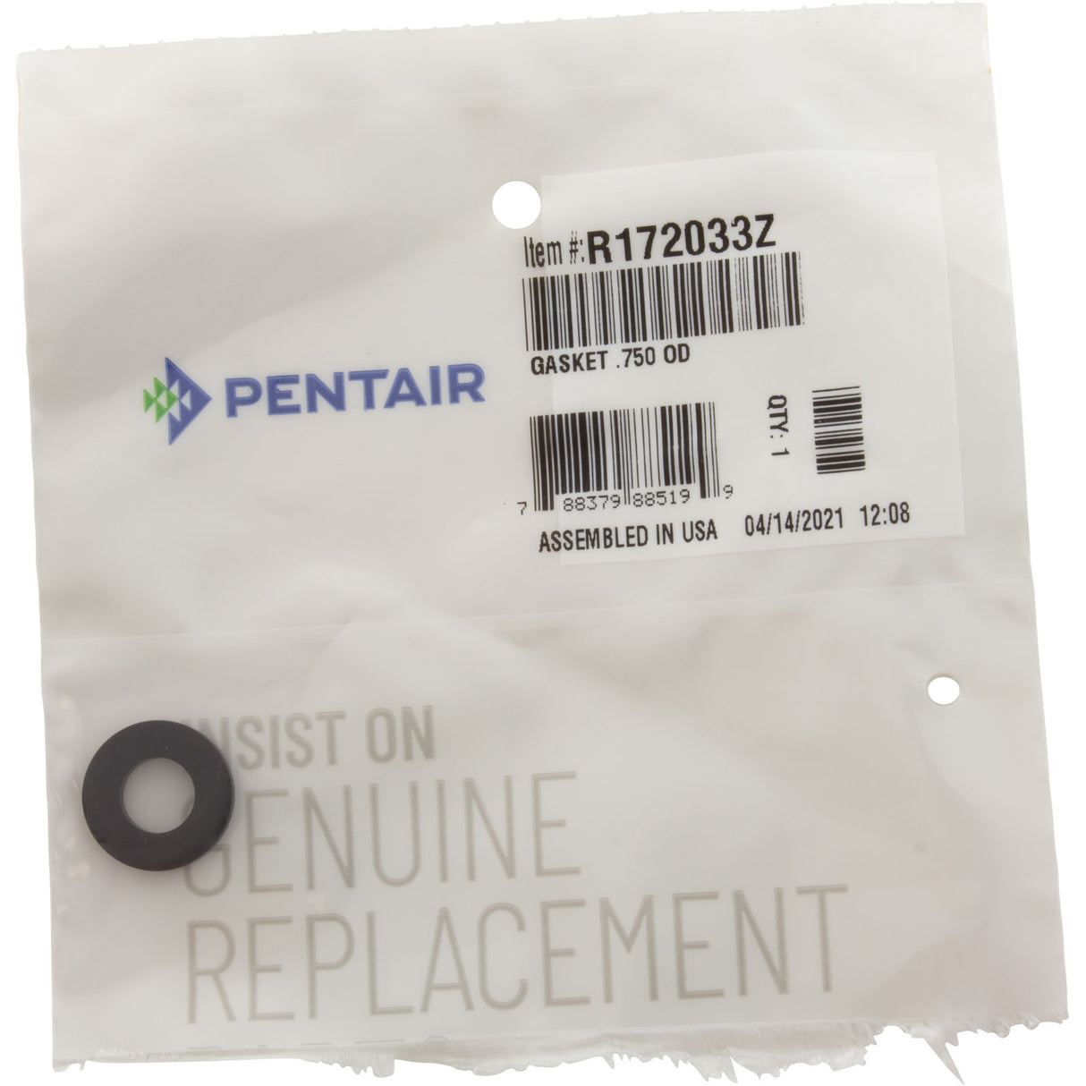 Gasket, Rainbow/Pent Auto, Feeder 300 Series, Tube Fitting : R172033Z