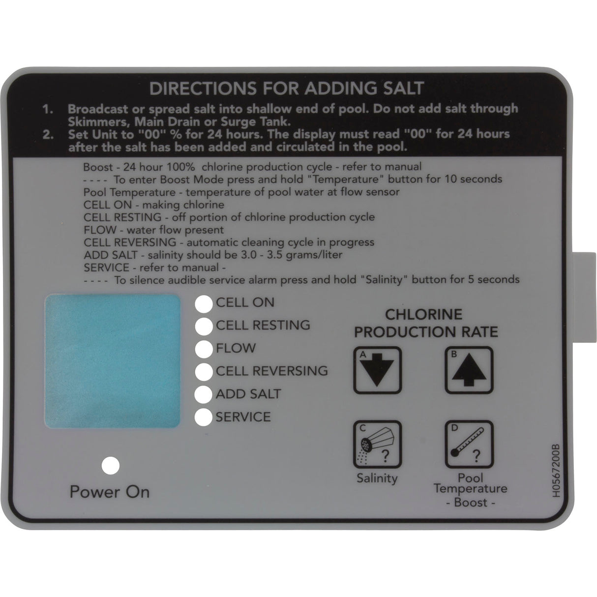 Decal, Zodiac AquaPure, Bottom : R0404400 - Zodiac - 052337020916 - PartsForSpas.com
