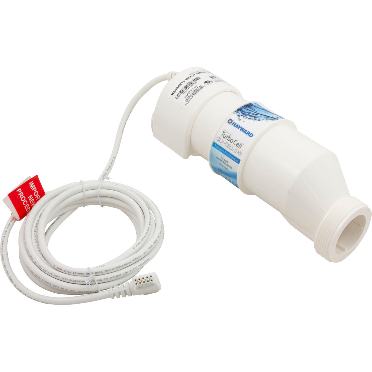 Turbocell, Hayward AquaRite/Logic Repl, 20, 000 Gal, White : GLX-CELL-5-W - Hayward Pool Products, Inc. - 0761418009527 - PartsForSpas.com