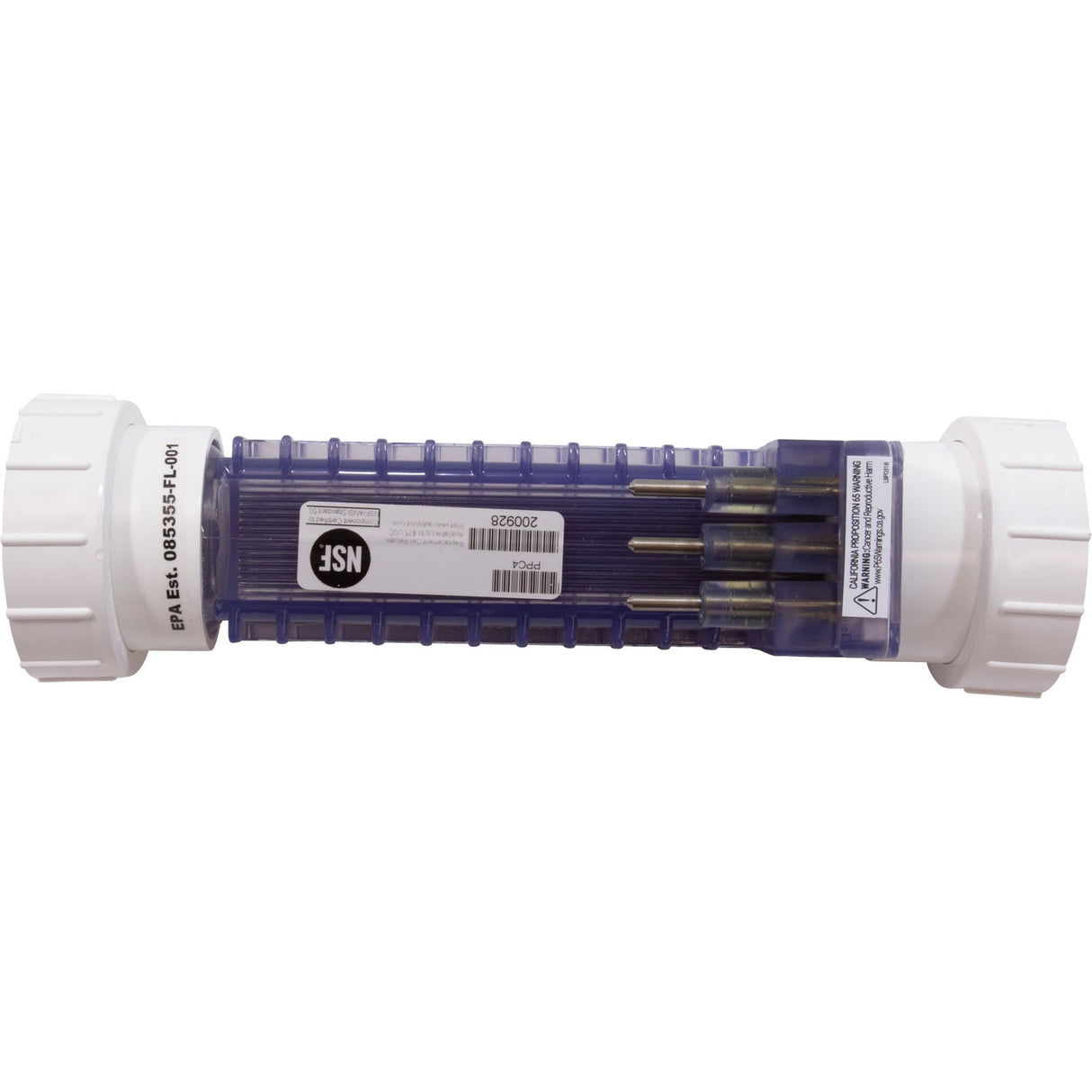 Replacement Salt Cell, AutoPilot, PPC4, w/Female Unions : PPC4 - AquaCal AutoPilot, Inc. - 690449014555 - PartsForSpas.com