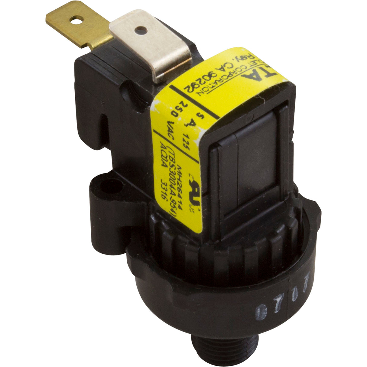Pressure Switch, Delta UV, 1/2 Psi : 1000-2561 - Delta UV - 1000-2561 - PartsForSpas.com