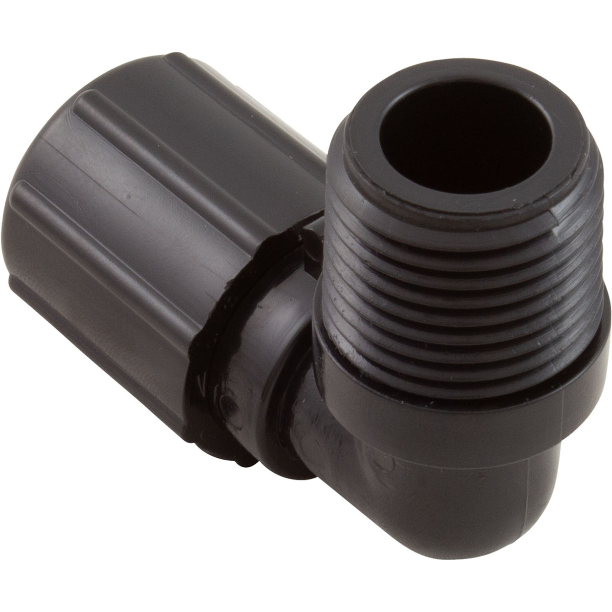 Tube Ftng, Pentair Auto.Feeder 300-29X, 320, 322, 1/2x 90 w/Nut : R172272Z - Rainbow/Pentair - 788379885083 - PartsForSpas.com