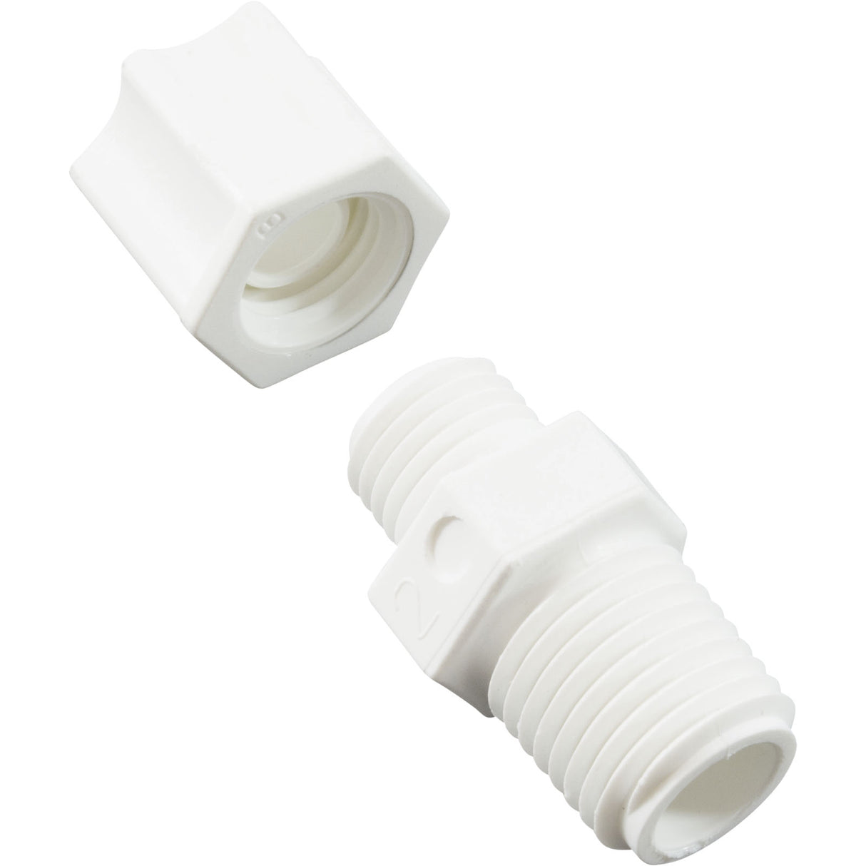 Injector Fitting, Rola Chem, 1/4" Tubing, Old Style : 550026 - Rola-Chem/Paradise Industries - 757706002233 - PartsForSpas.com