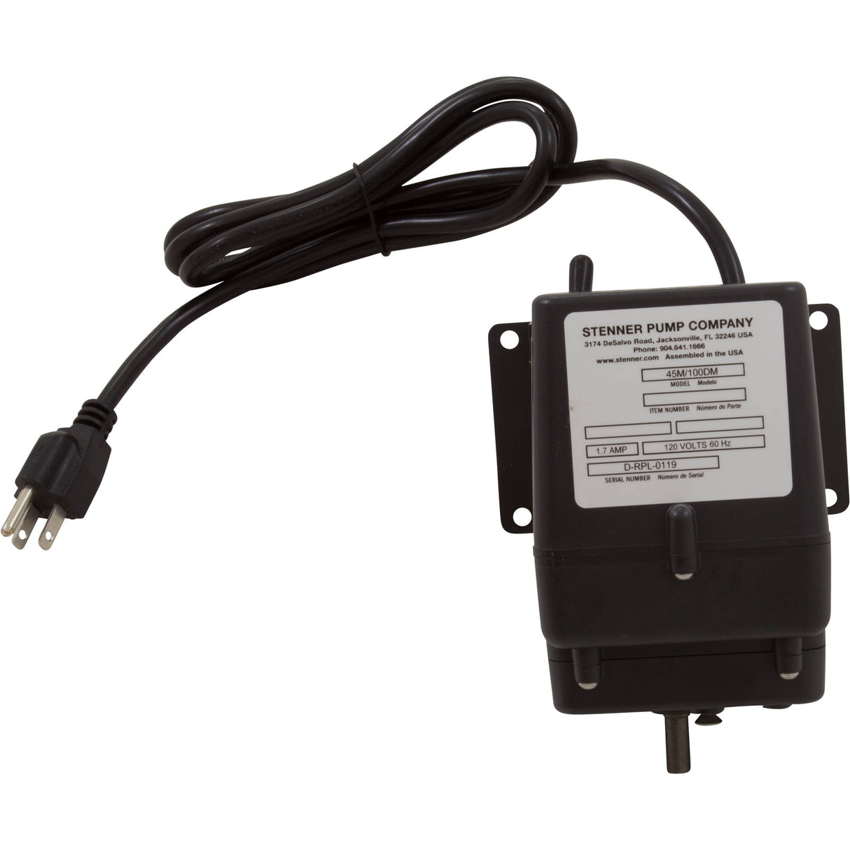 Gear Motor, Stenner, 115v, 60Hz, Series 45/100 : PM6041D