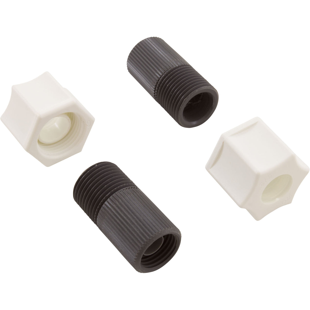 Connecting Nut, Qty 2, Stenner, 3/8", w/ 1/4" Adapter : UCADPTR - Stenner - 840034740387 - PartsForSpas.com