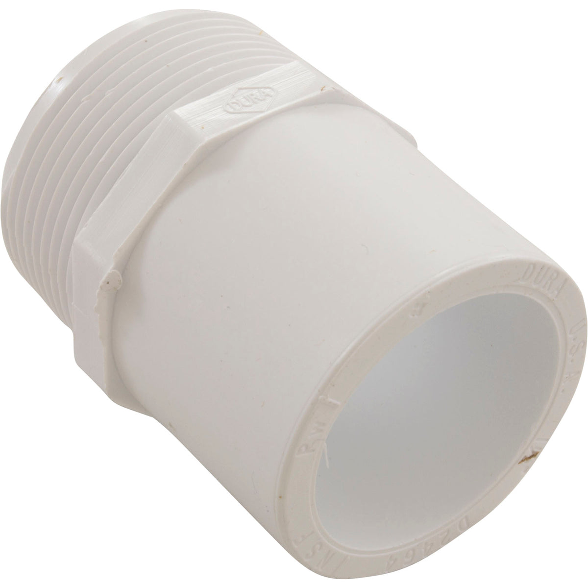 Male Fitting Adapter 1 1/2" Mpt X 1 1/2" Spg : 433-015 - Dura Plastic Products - 49081132460 - PartsForSpas.com