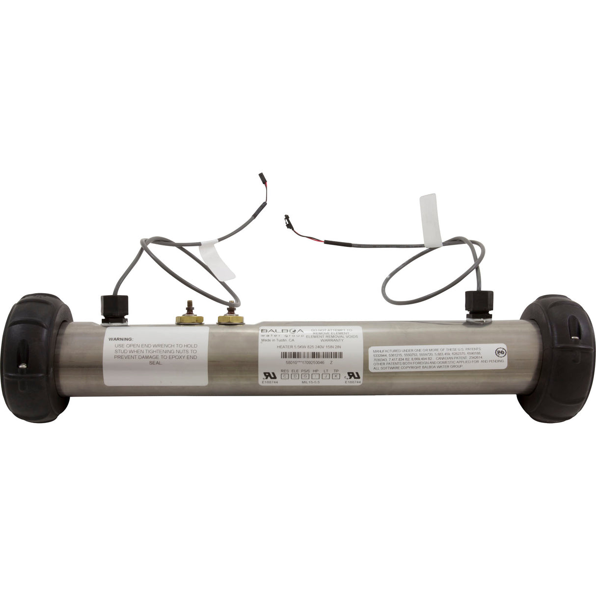 Heater, FloThru, BWG M7, 5.5kW, 230v, w/o Mounting Studs : G7518