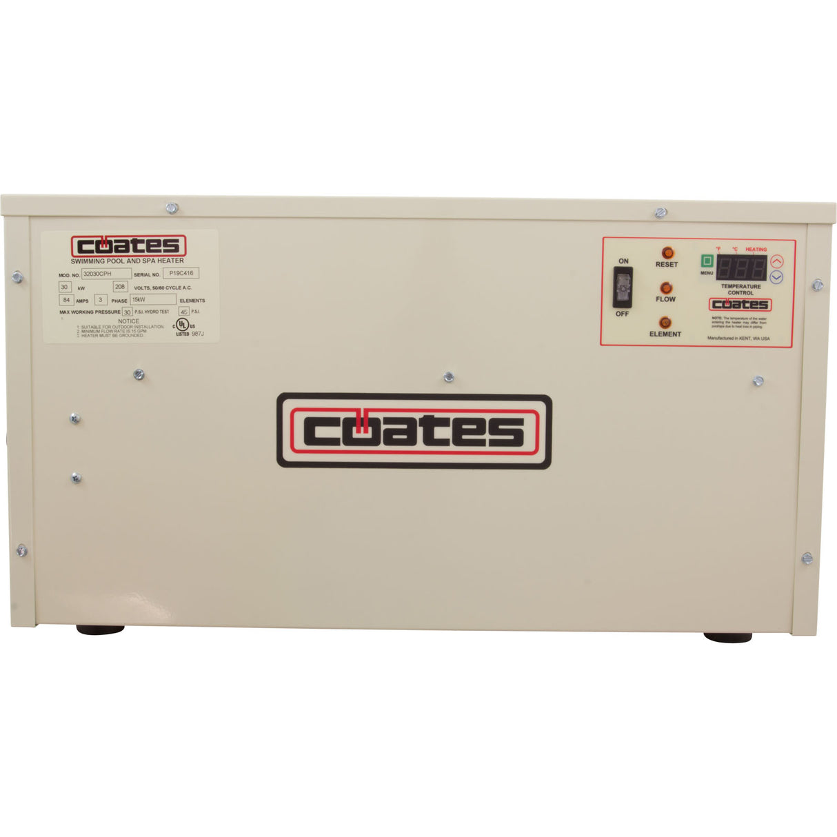 Heater, Coates, 24kW, 230v, Single Phase : 12424CPH