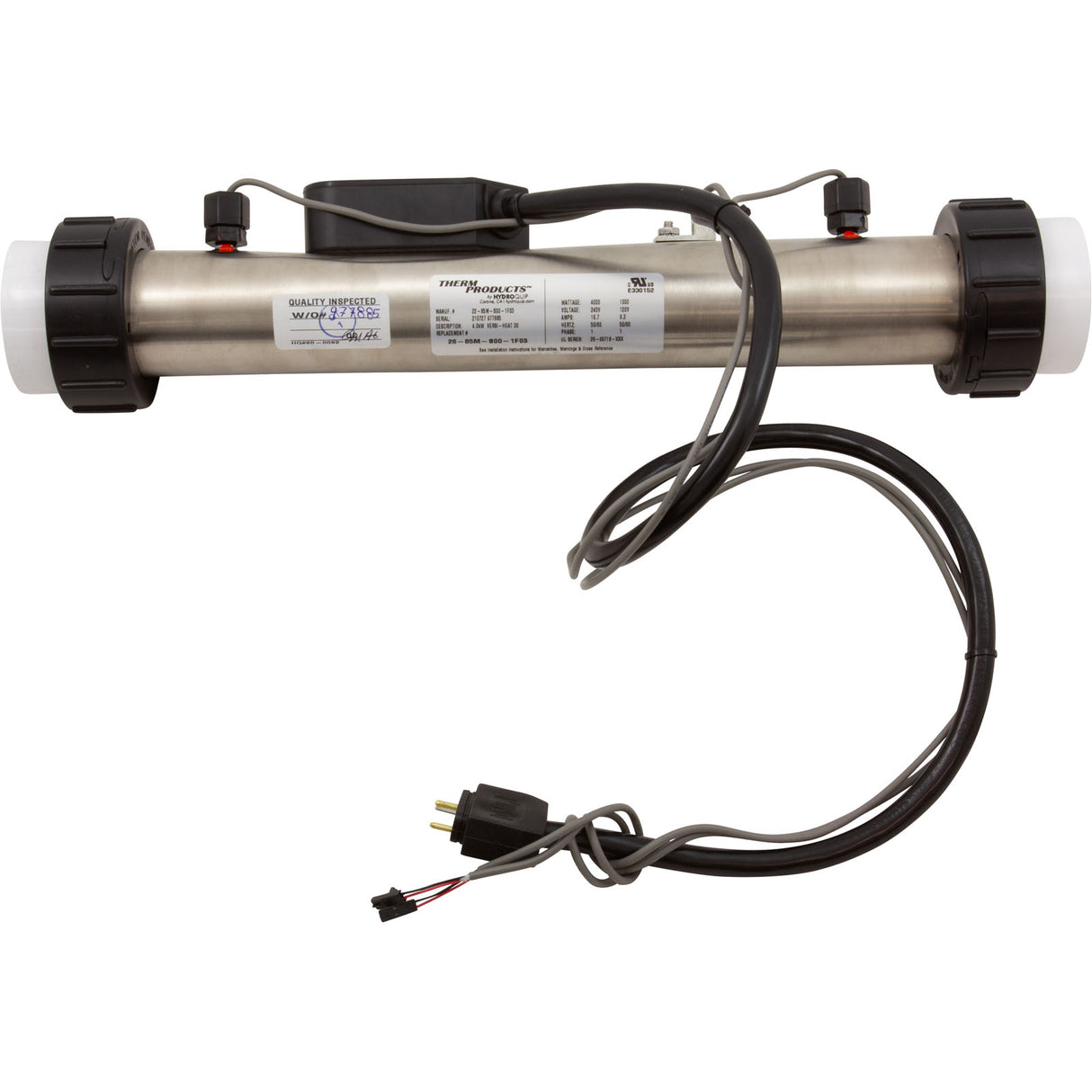 Heater, FloThru, BWG 6000B, 2"x15", 4.0kW, w/M7 Sen, 30" Cord, Gen : 26-85M-S00-1F03