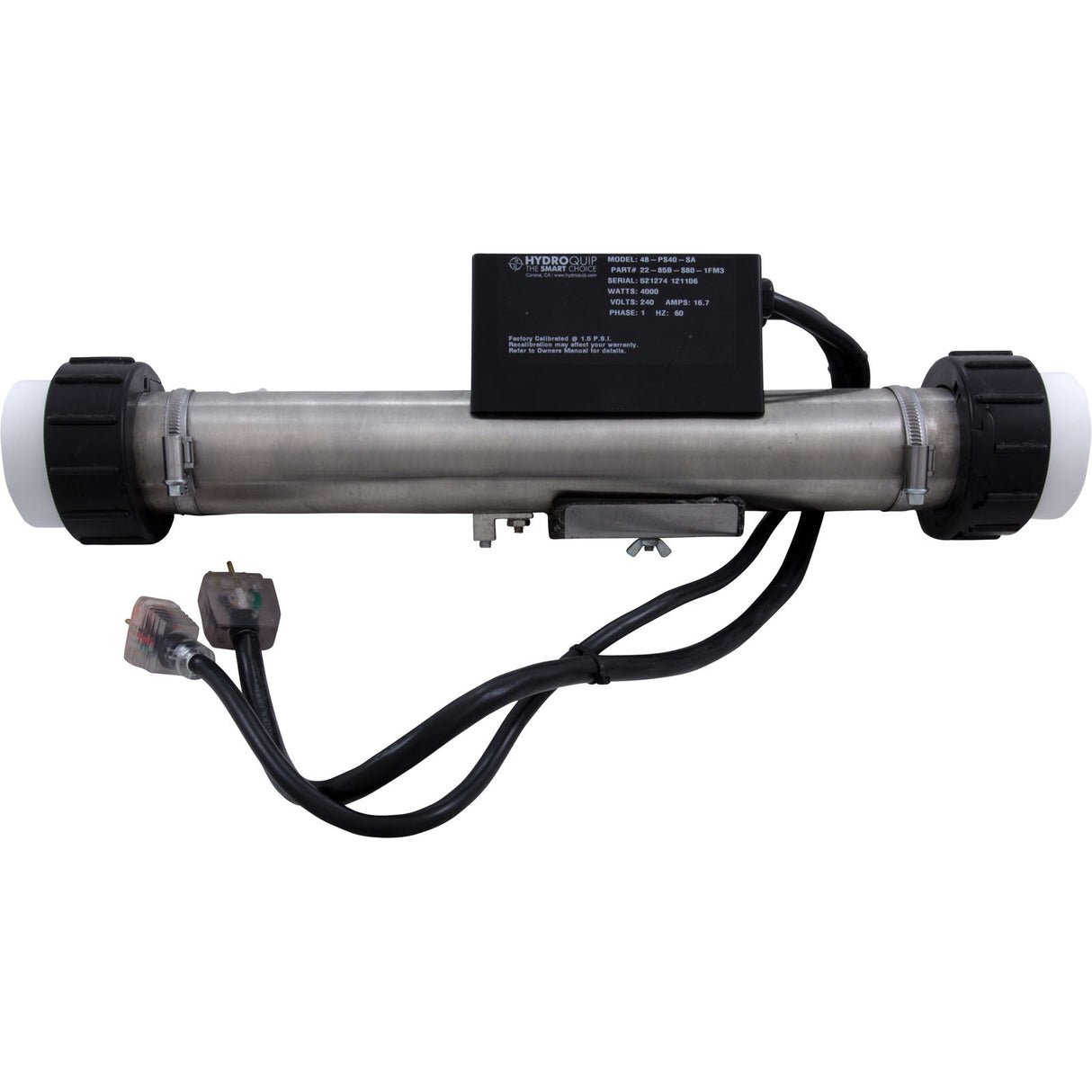 Heater, FloThru, HQ PS Air, 230v, 4.0kW, w/Short Cord, Slide : 48-PS40-SA
