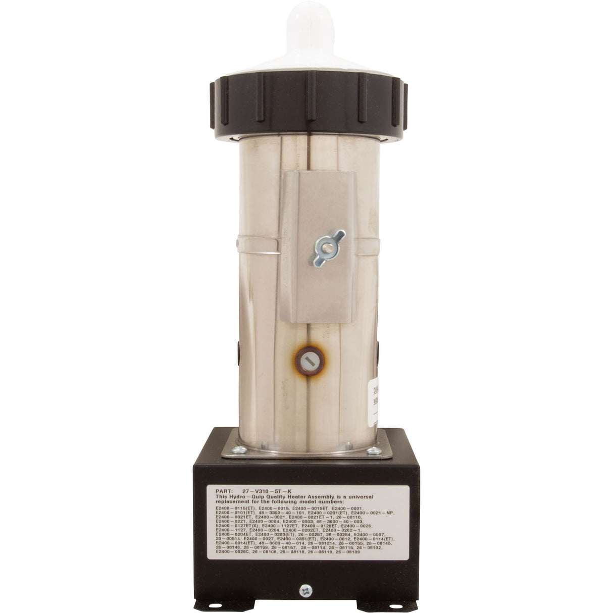 Heater, Vertical Lo-Flo, HQ Universal Rite-Fit, 4.0kW, Refurb : 27-V310-5T-K - HydroQuip - 27-V310-5T-K - PartsForSpas.com