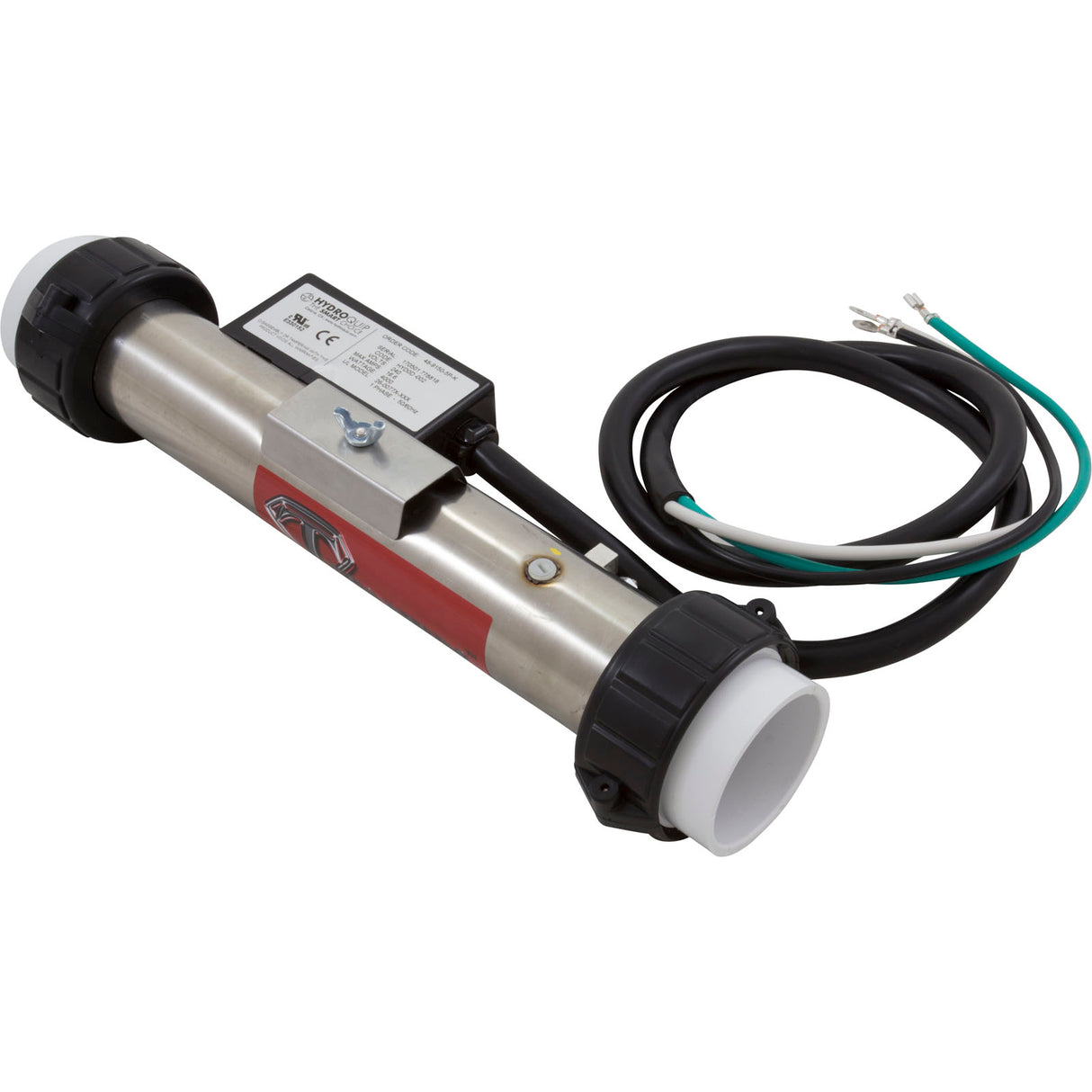 Heater, FloThru, Artic Spas Repl, 12"x2", 4.0kW, 230v, w/Cord, Gen : 48-9150-5P-K