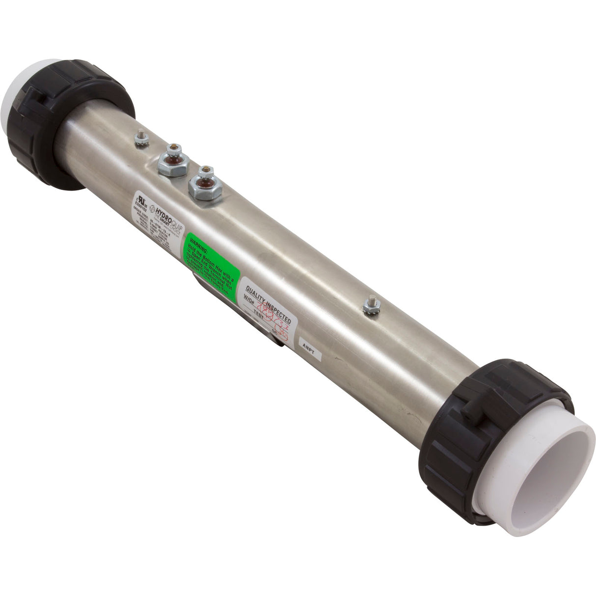 Heater, FloThru, Advanced/LA Spas Repl, 15"x2", 230v, 5.5kW, Gen : 26-0736-7S-K