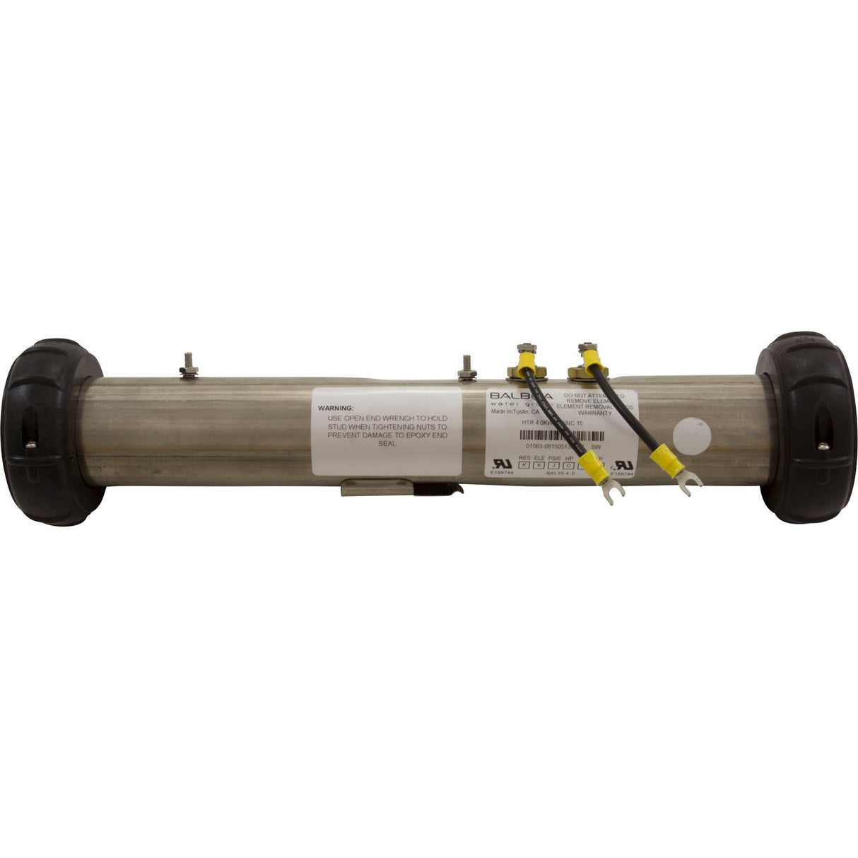 Heater, FloThru, D-1, 15" x 2", 230v, 4.0kW : 1563-08