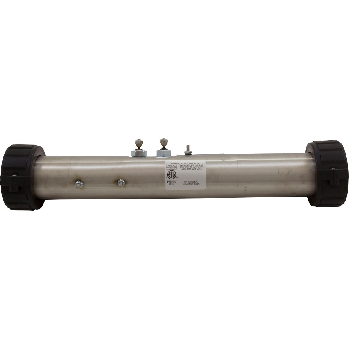 Heater, FloThru, Gecko S-Class, 15"x2", 230v, 5.5kW, Coated, Gen : B24055UC